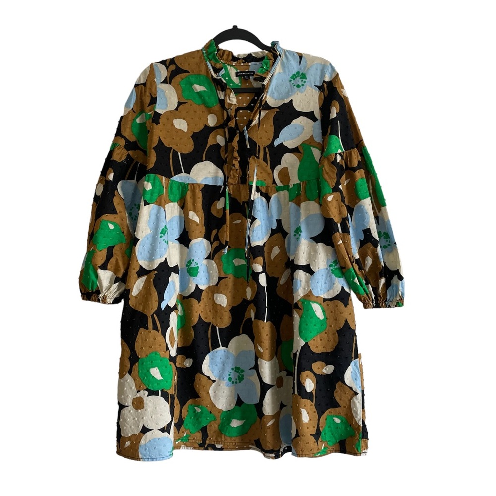 Who What Wear Abstract Floral Dress